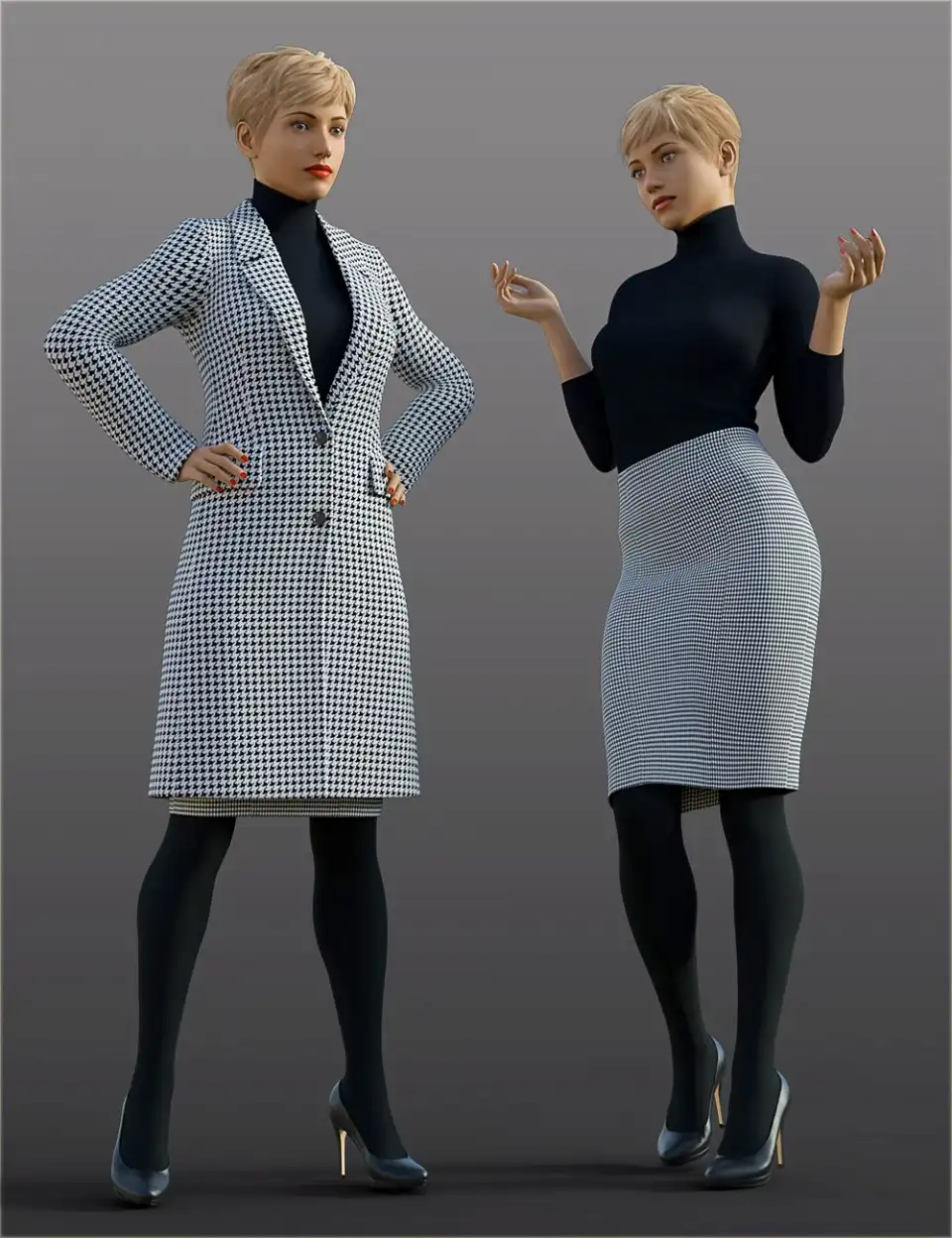 H&C Overcoat Outfit for Genesis 8 Female(s)_DAZ3DDL