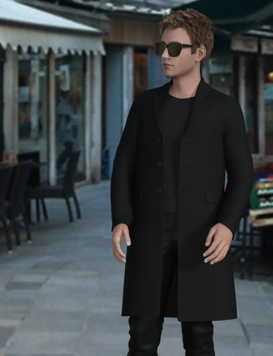 H&C Trench Coat Outfit for Genesis 8 Male(s)_DAZ3DDL