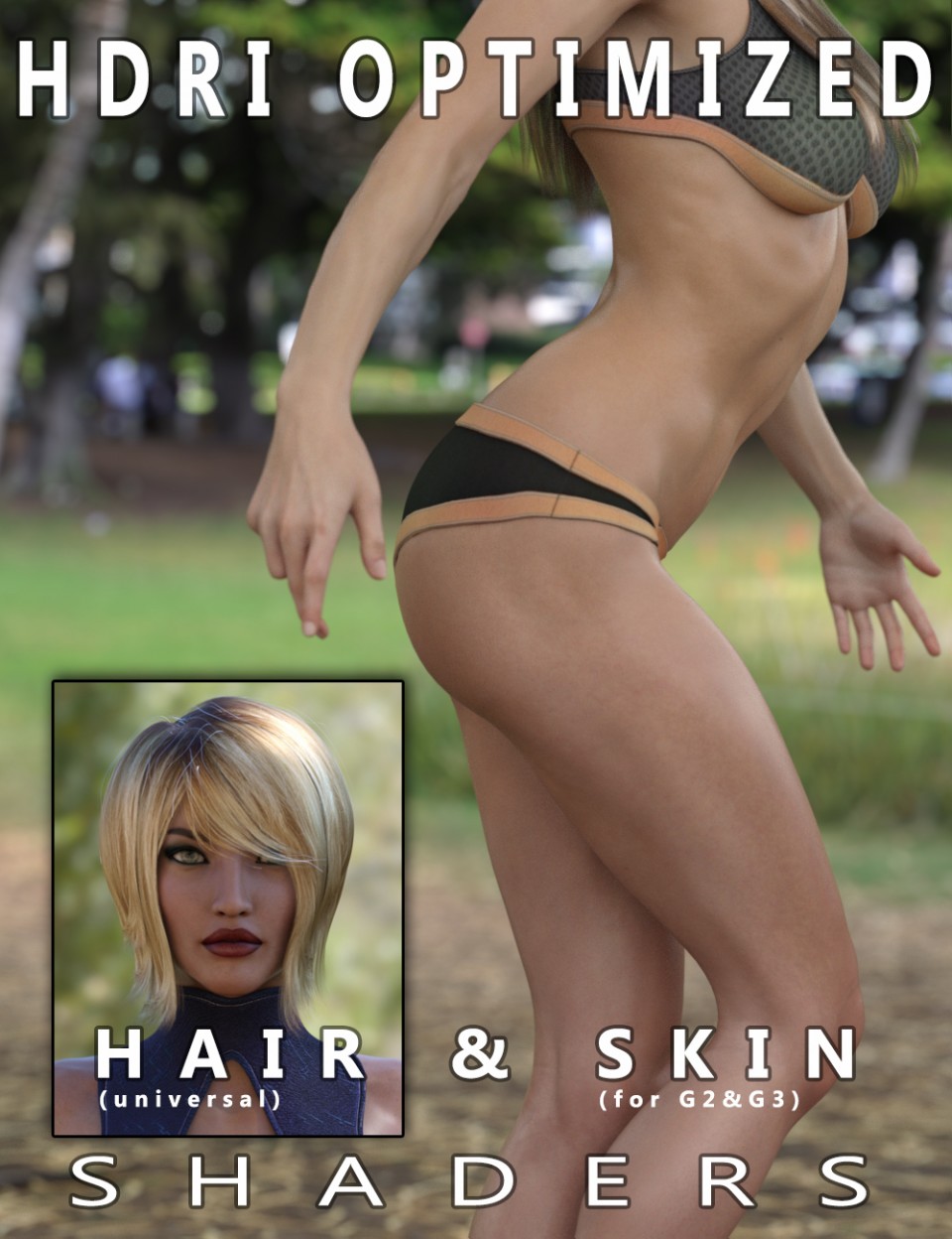 HDRI Optimized Skin & Hair Shaders_DAZ3D下载站
