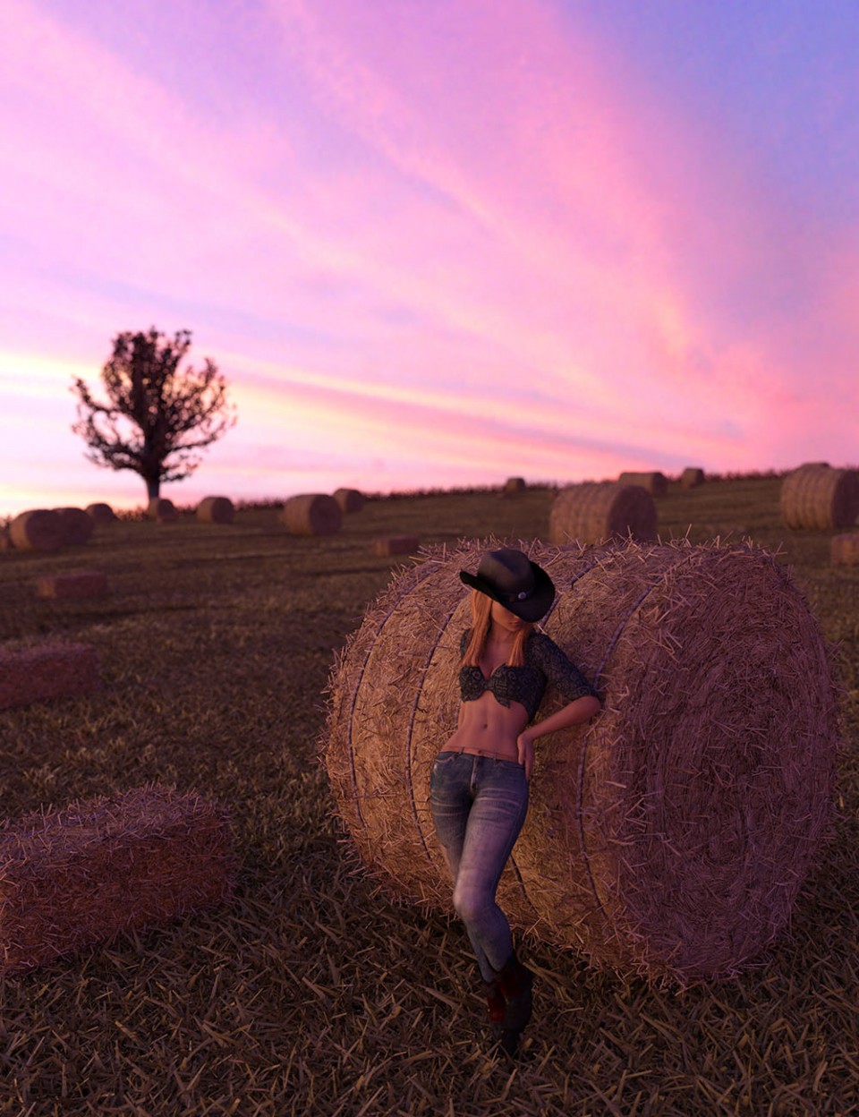 Harvest Hay Bales_DAZ3D下载站