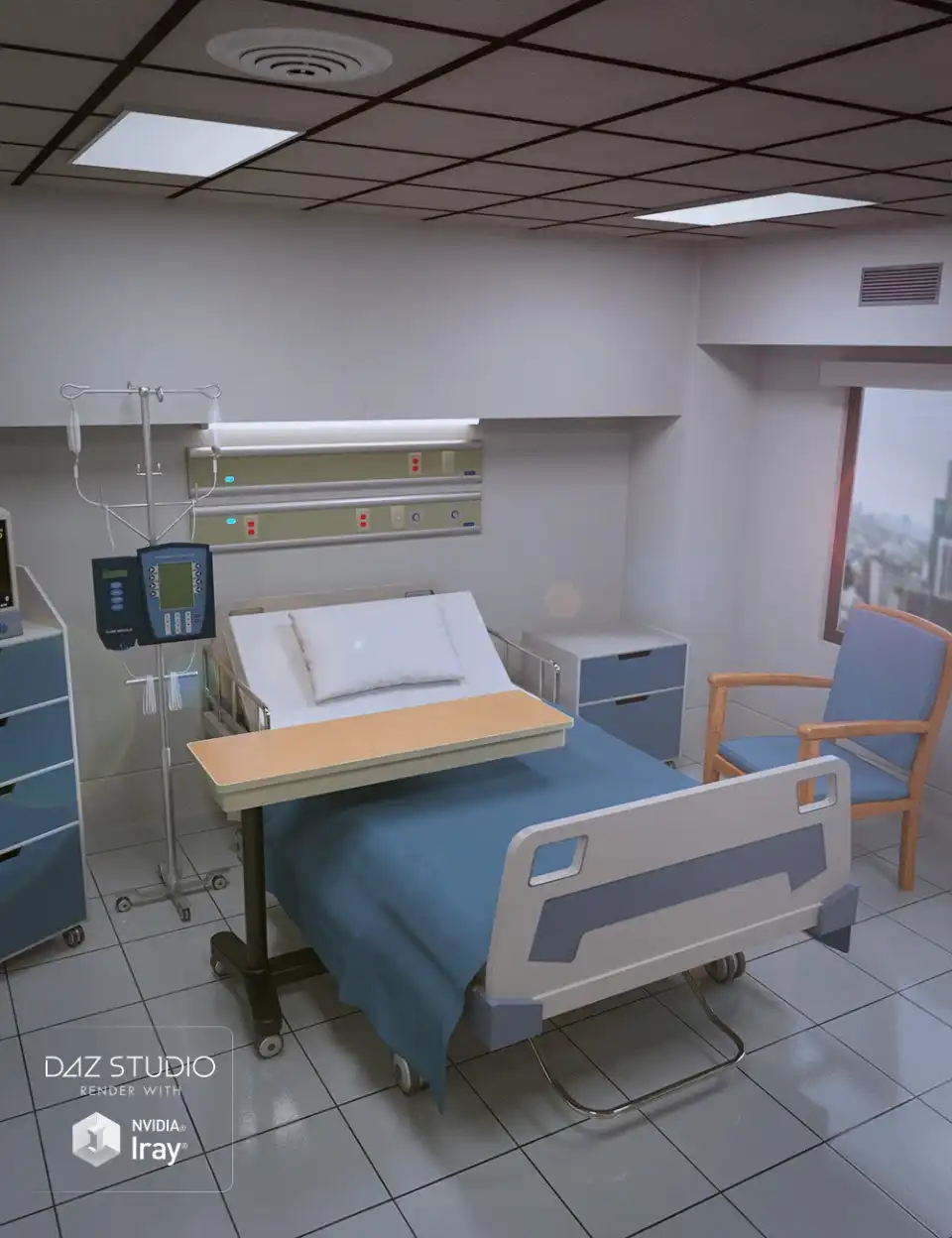 Hospital Room_DAZ3DDL