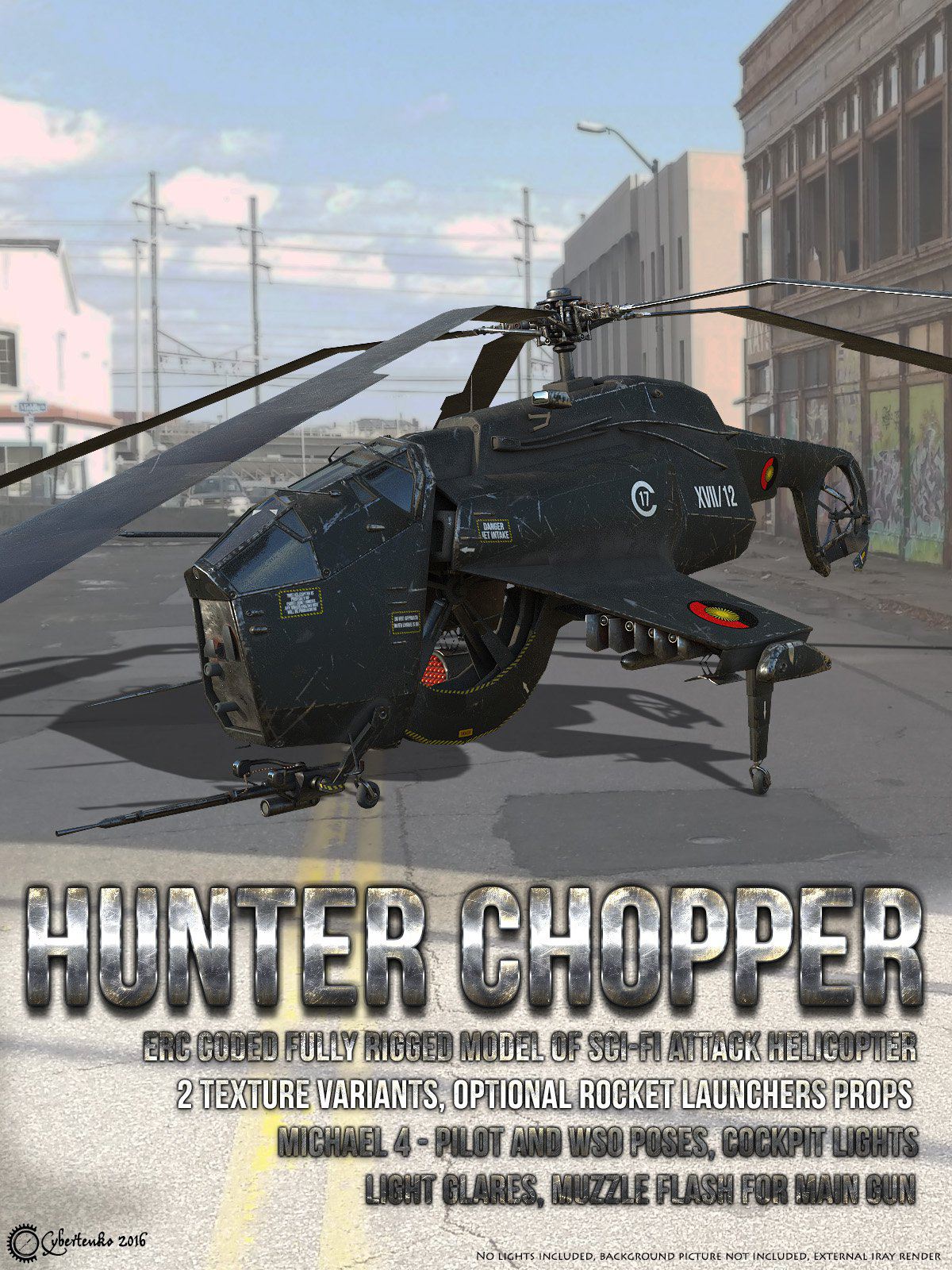 Hunter Chopper_DAZ3D下载站