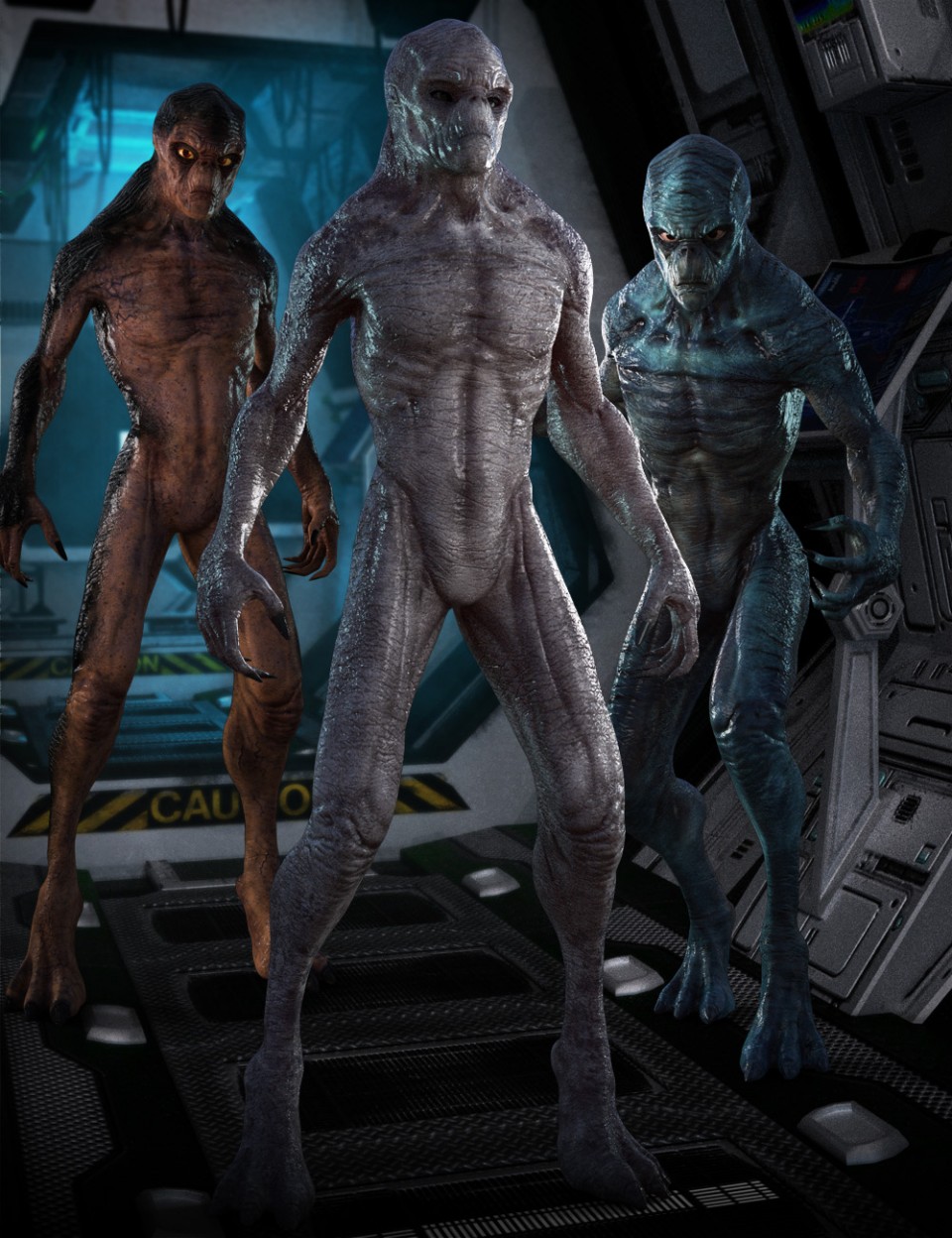 Invasion Textures for Alien-X_DAZ3D下载站