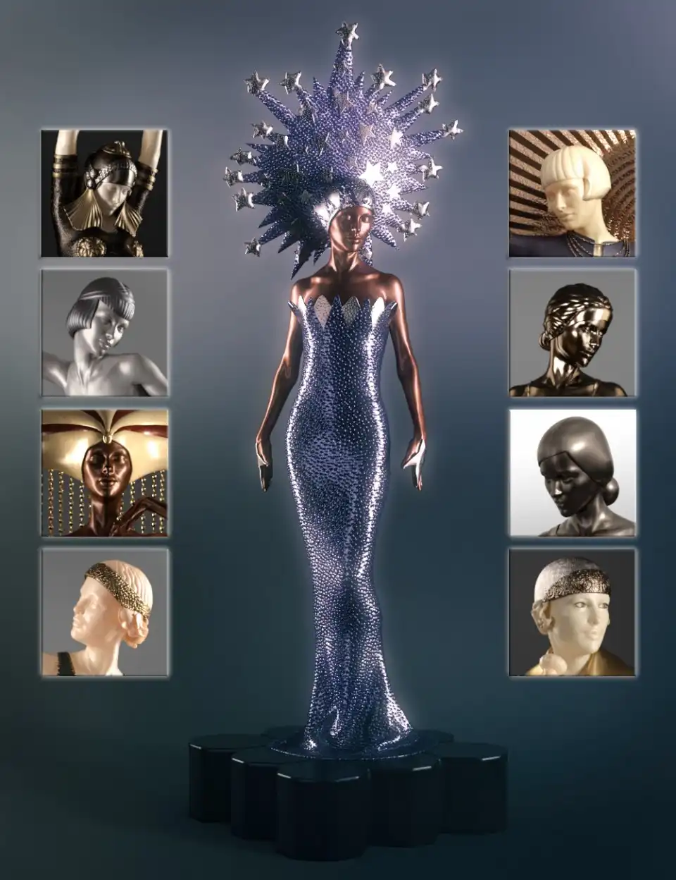 Jepe’s Art Deco Statuettes III for Victoria 8_DAZ3D下载站
