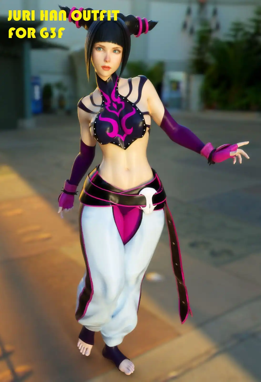 Juri Han Outfit for Genesis 3 Female_DAZ3DDL
