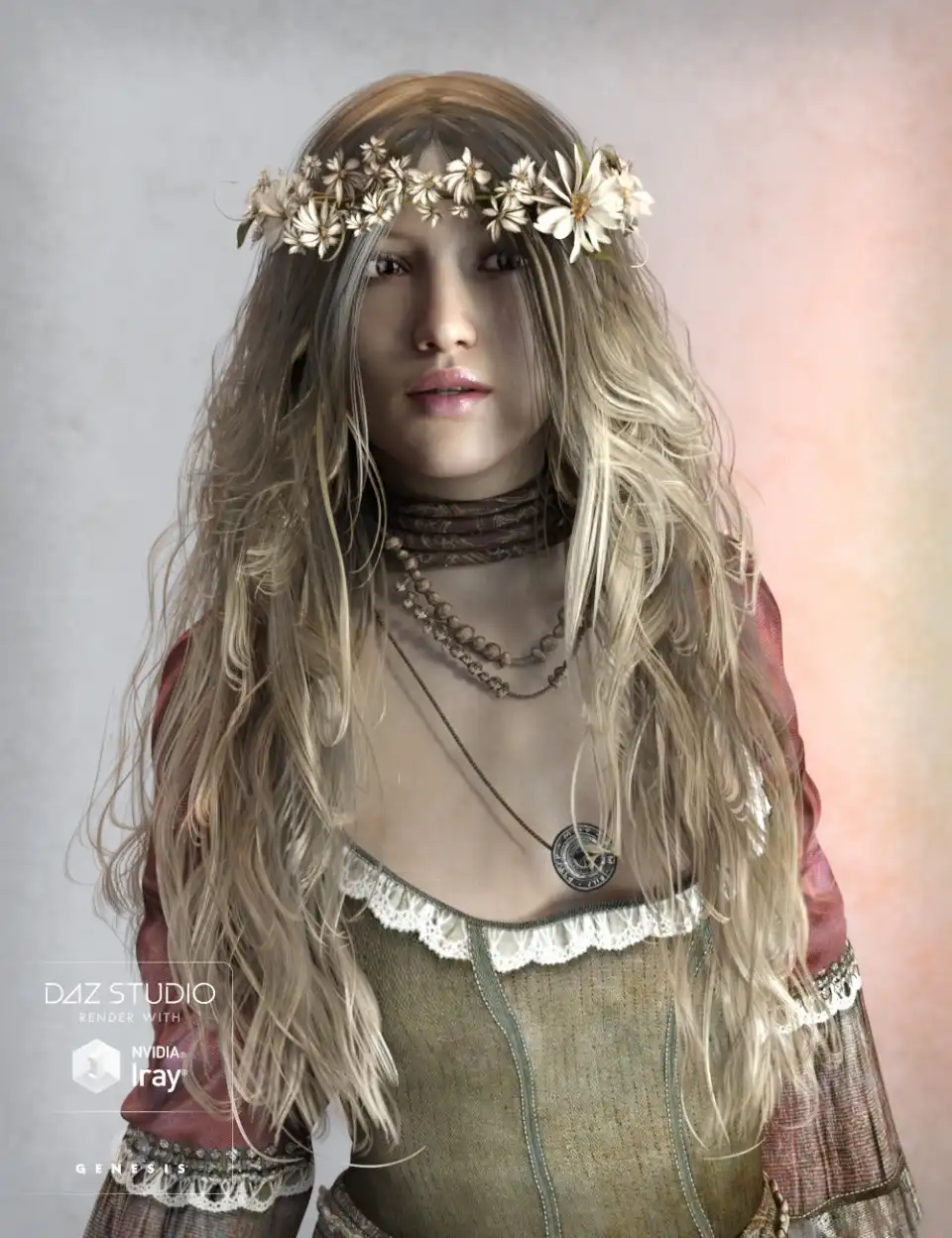 Mada Hair Genesis 3 Female(s), Genesis 2 Female(s) and V4_DAZ3DDL