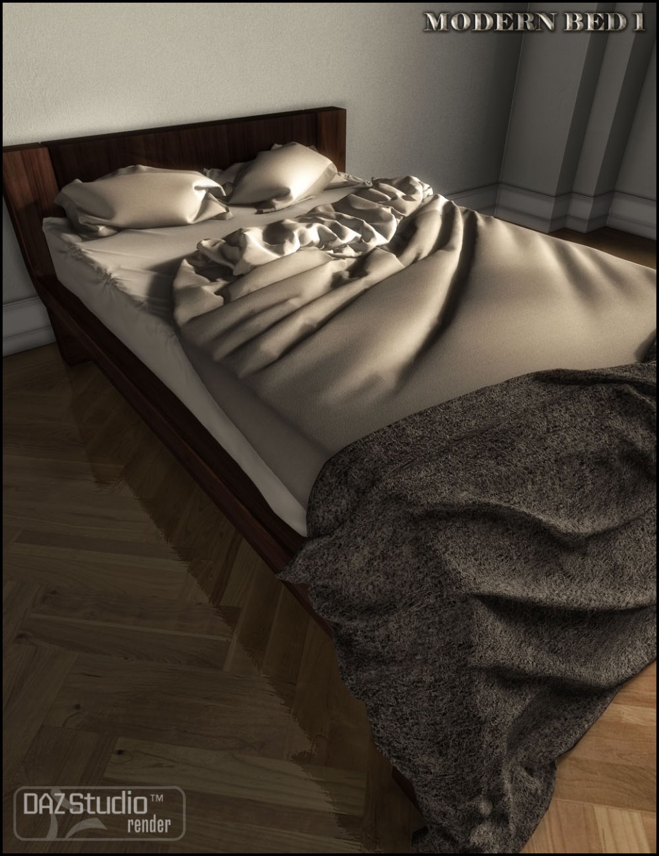 Modern Bed 1_DAZ3DDL