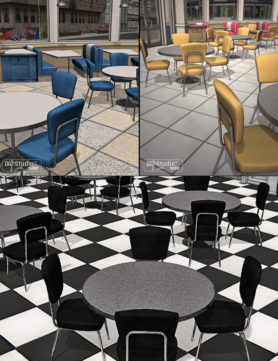 Moonshine Diner Interior Texture Bundle_DAZ3D下载站
