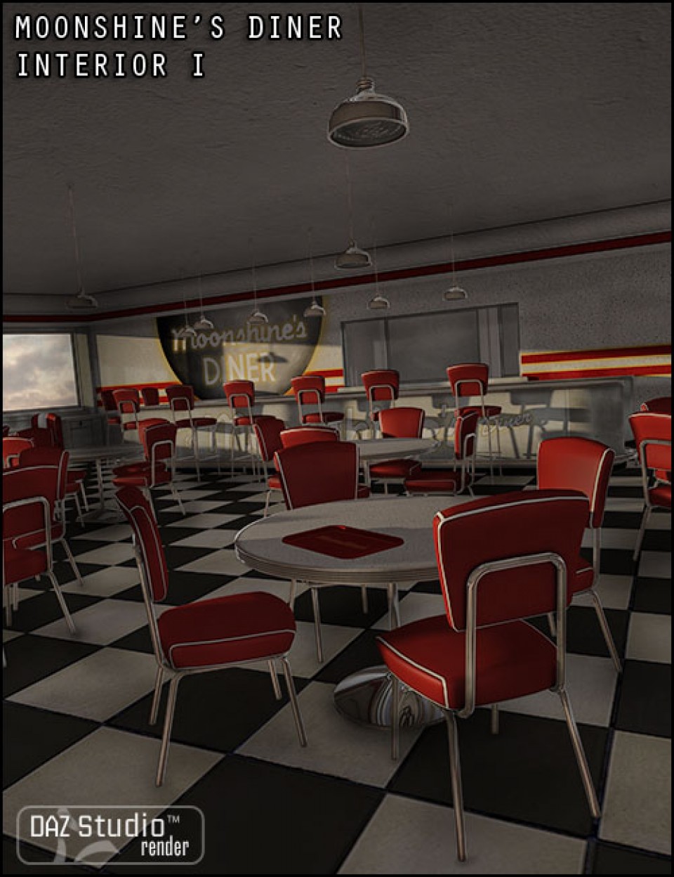 Moonshine’s Diner Interior I_DAZ3D下载站