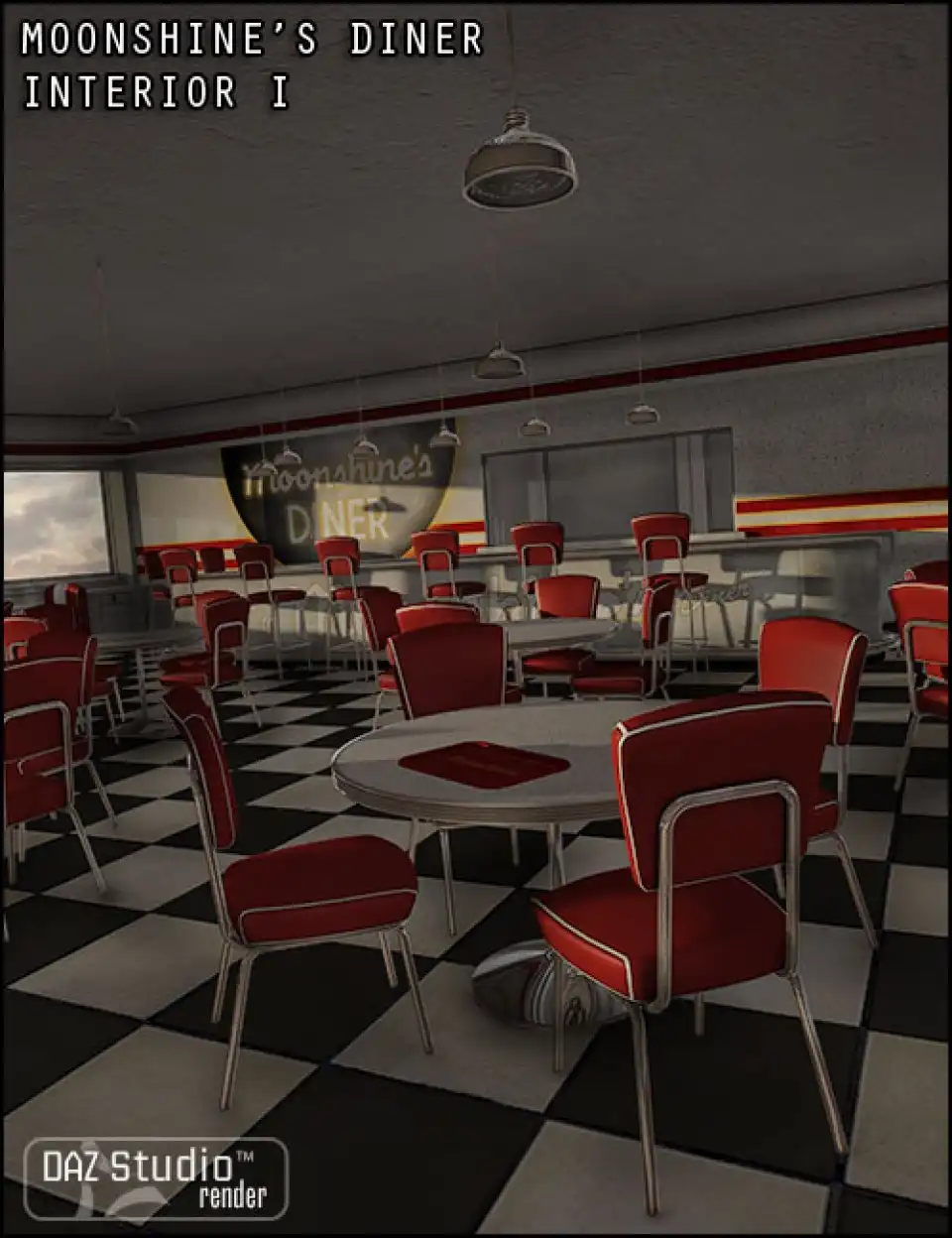 Moonshine’s Diner Interior I_DAZ3D下载站