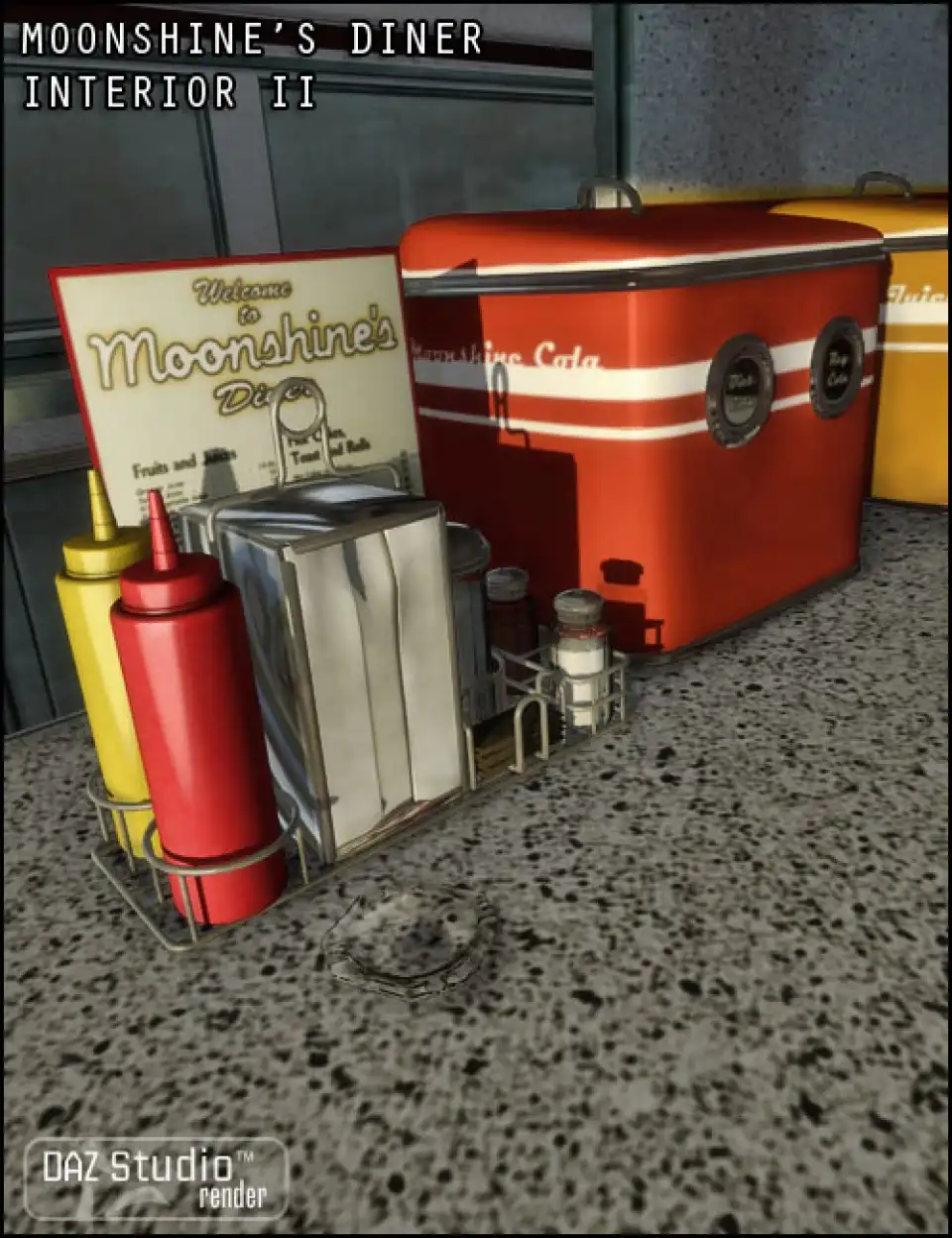 Moonshine’s Diner Interior II_DAZ3D下载站