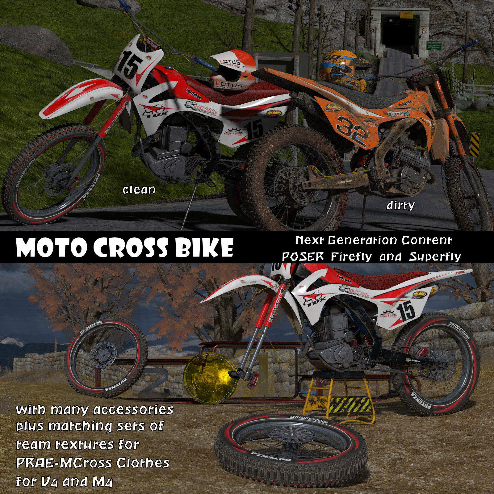 Moto Cross Bike_DAZ3D下载站