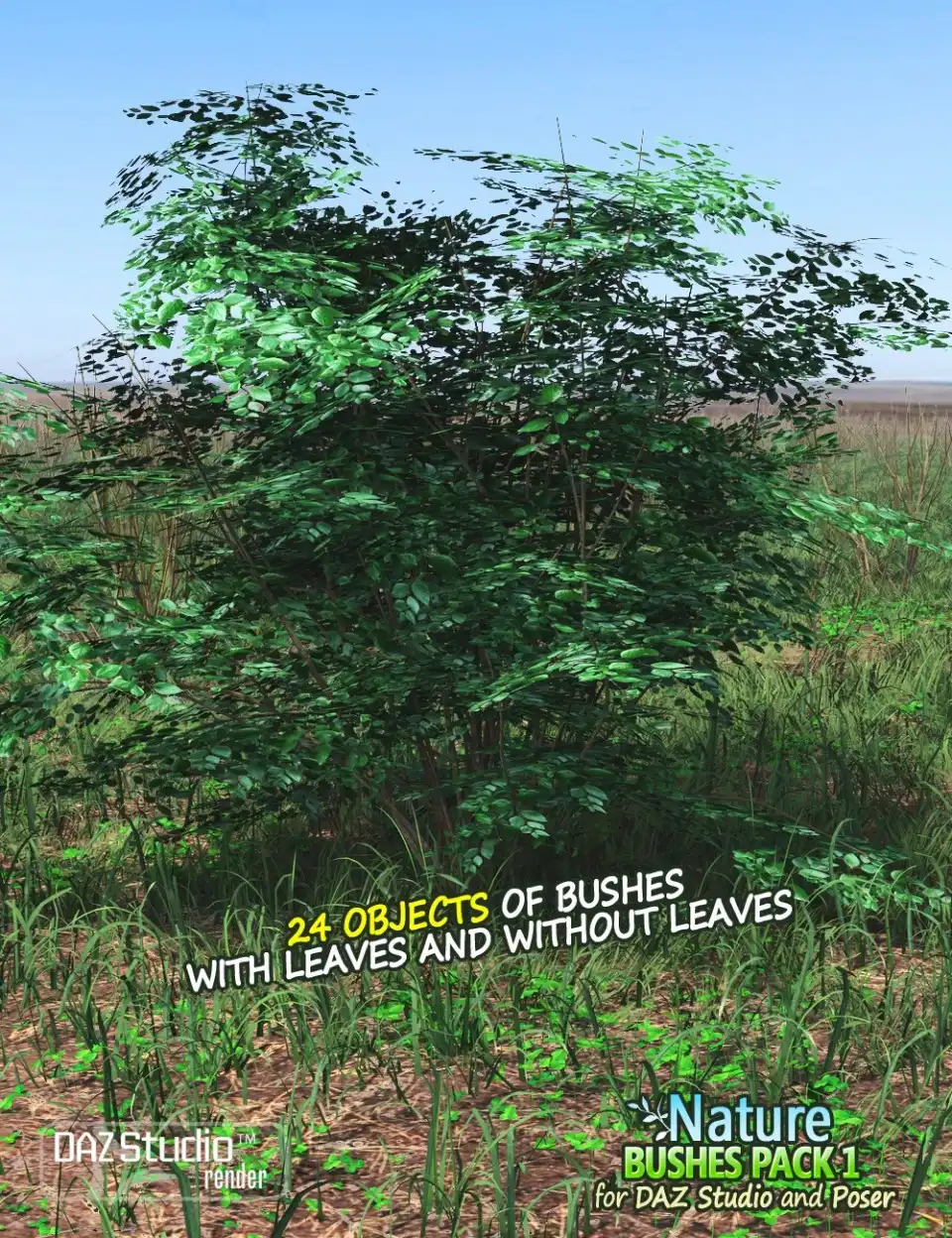 Nature – Bushes Pack 1_DAZ3DDL