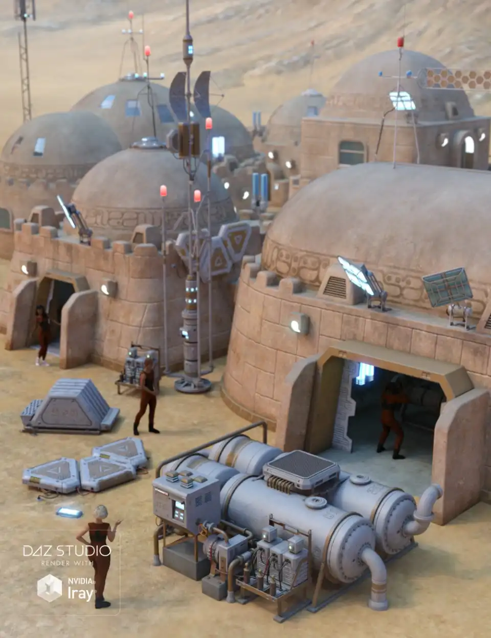 New Colony Props_DAZ3D下载站