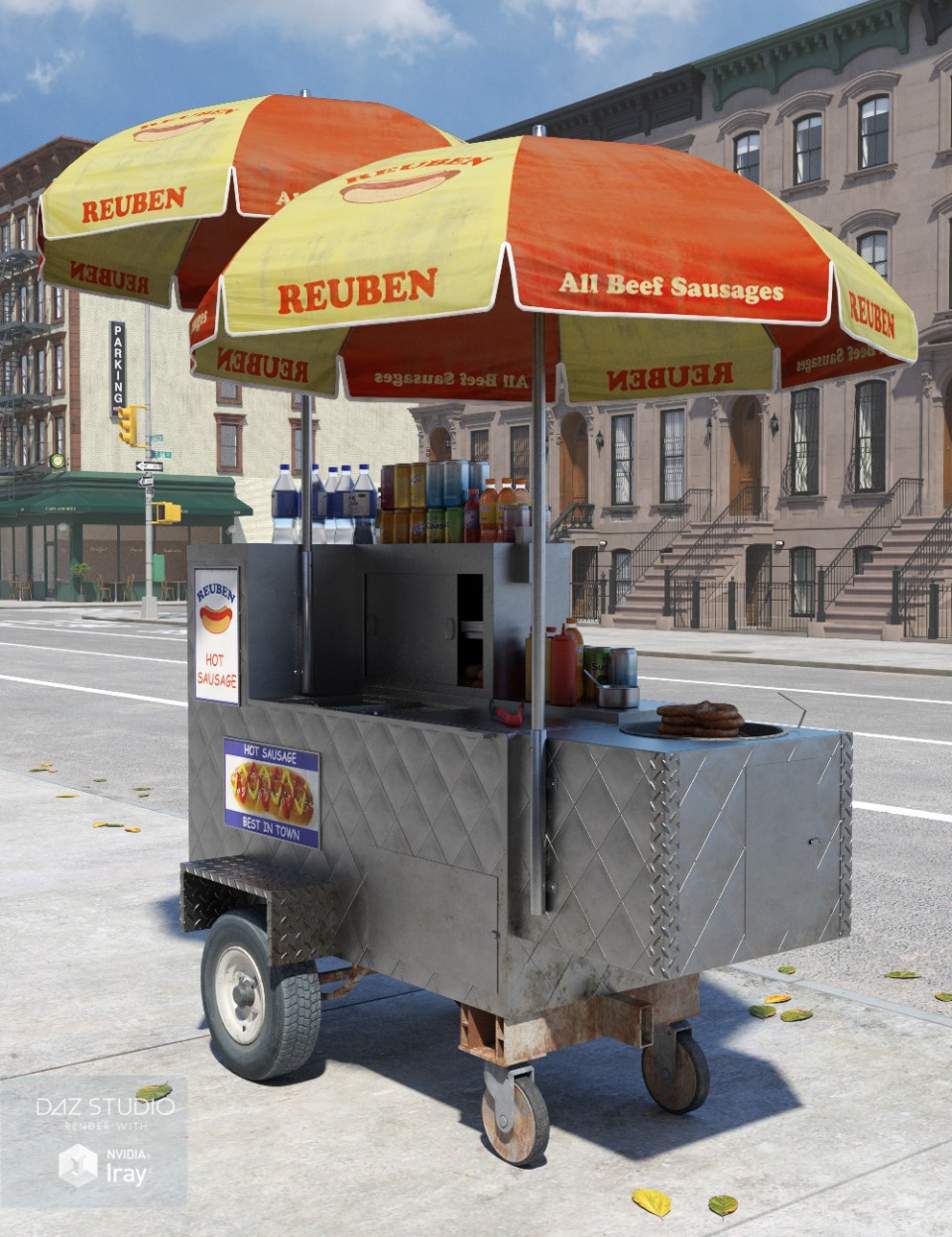 New York Hot Dog Cart_DAZ3DDL