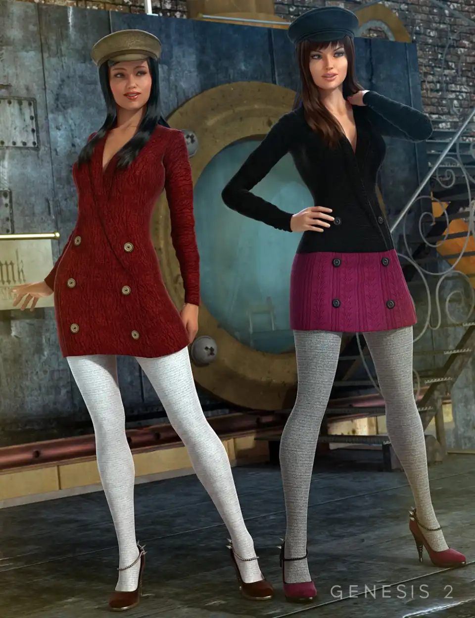 Noir Outfit Textures_DAZ3DDL