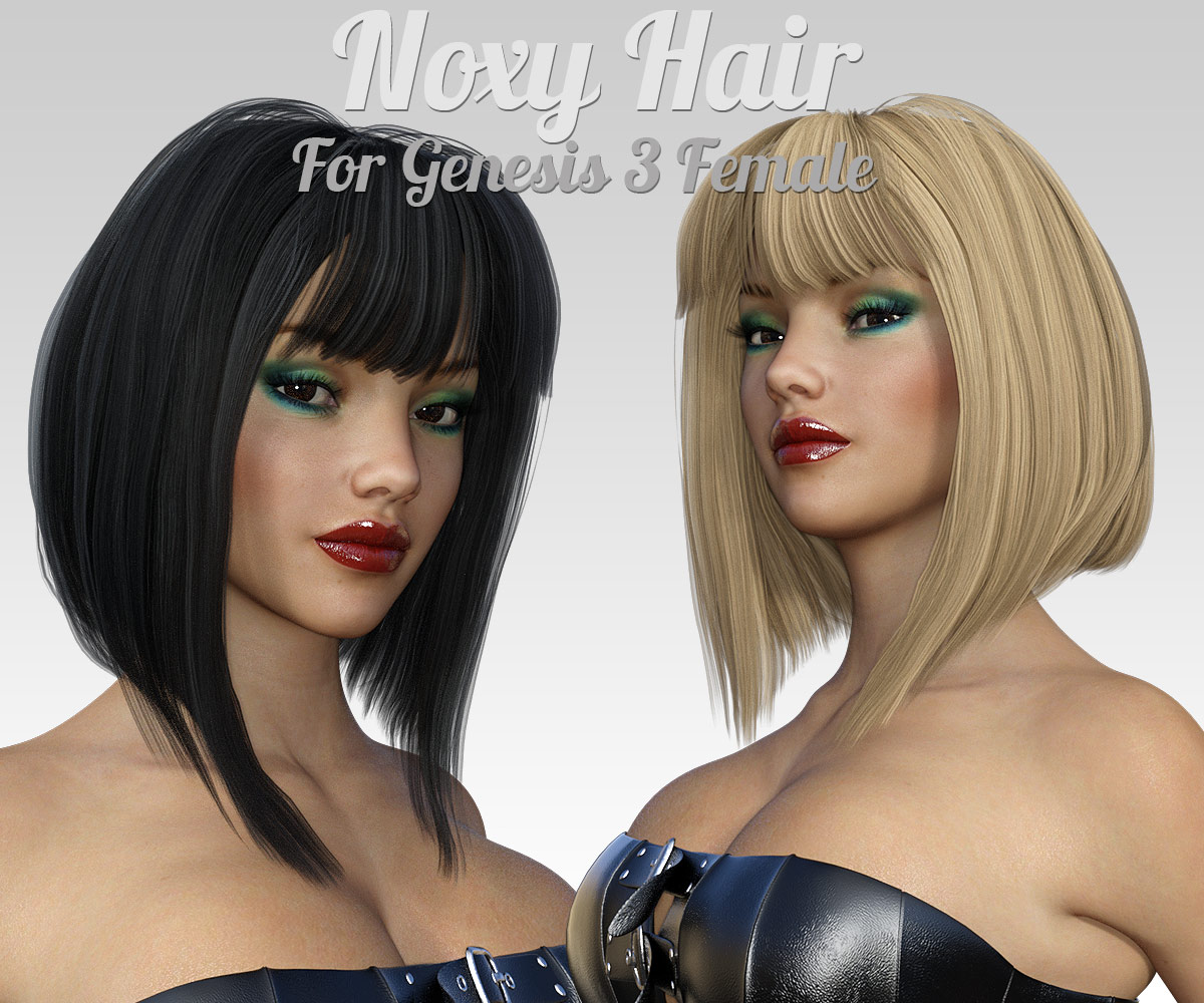 Noxy Hair for G3 Females_DAZ3D下载站
