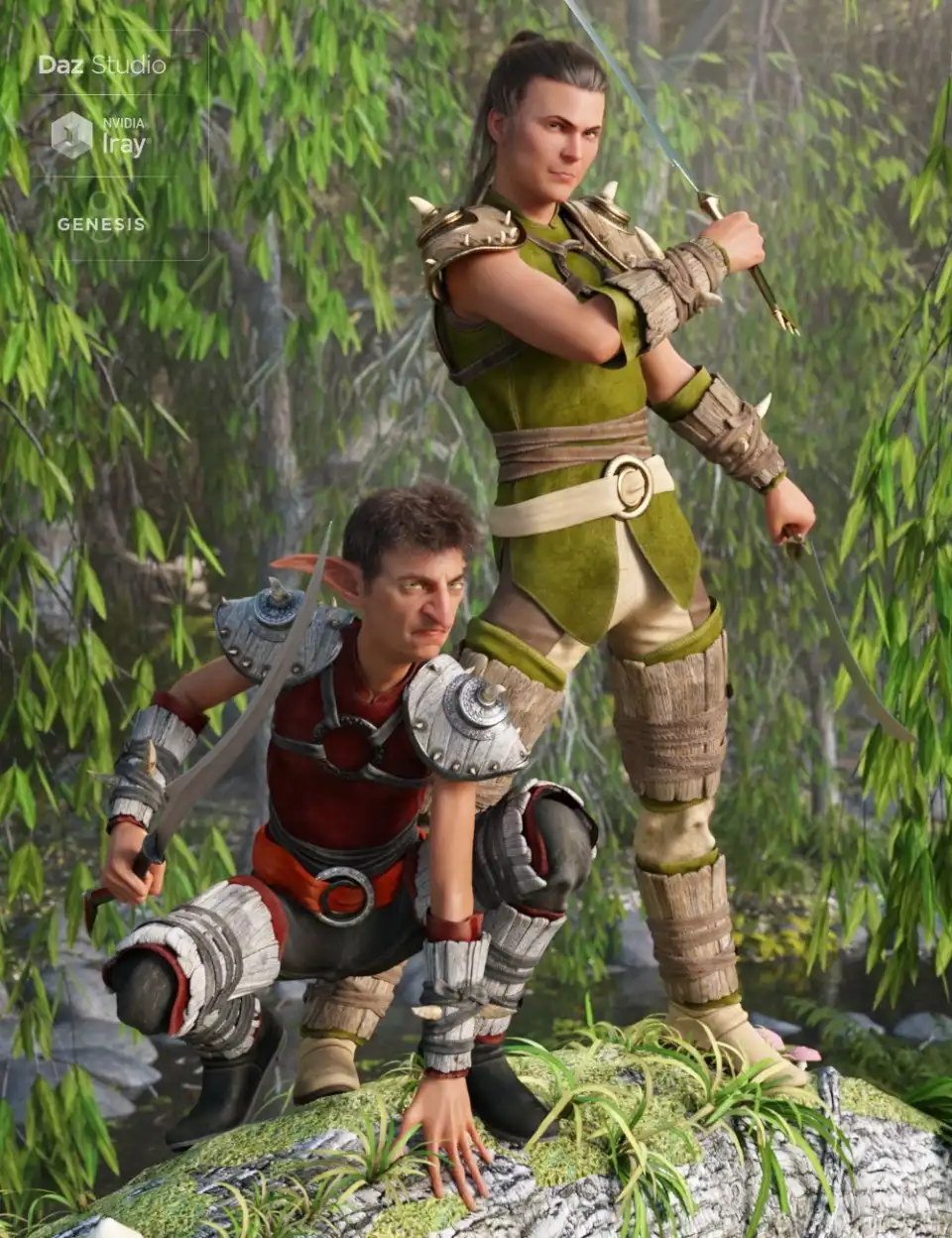 Oak Defender Outfit Textures_DAZ3D下载站