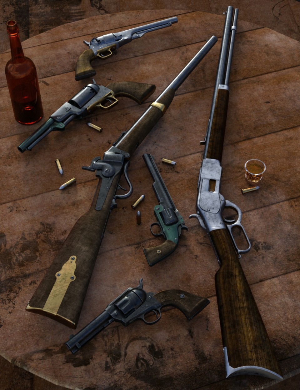 Old West Firearms Vol 1_DAZ3D下载站