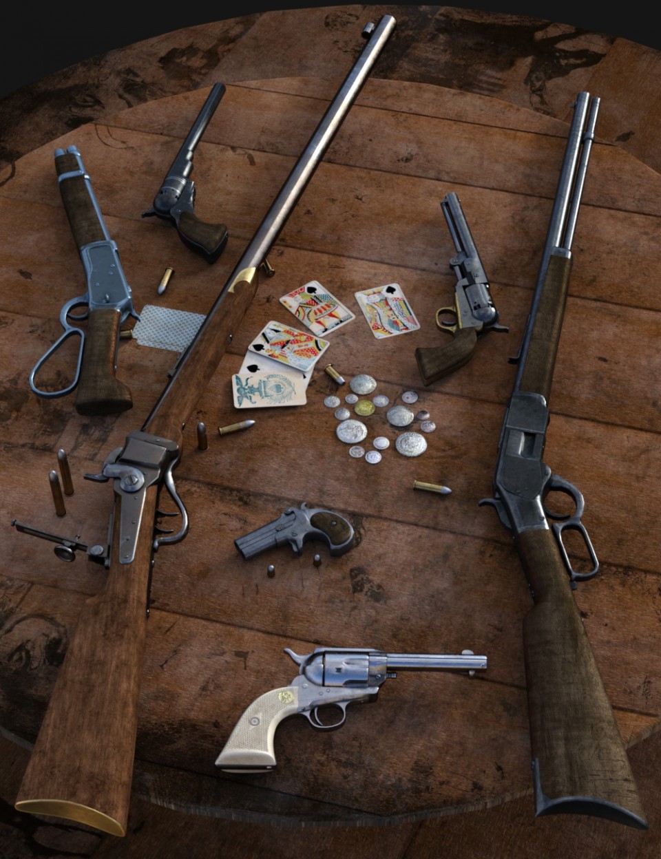 Old West Firearms Vol 2_DAZ3D下载站