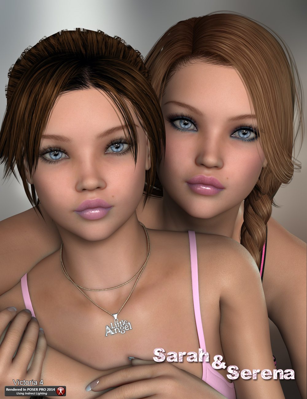 P3D Sarah and Serena_DAZ3D下载站