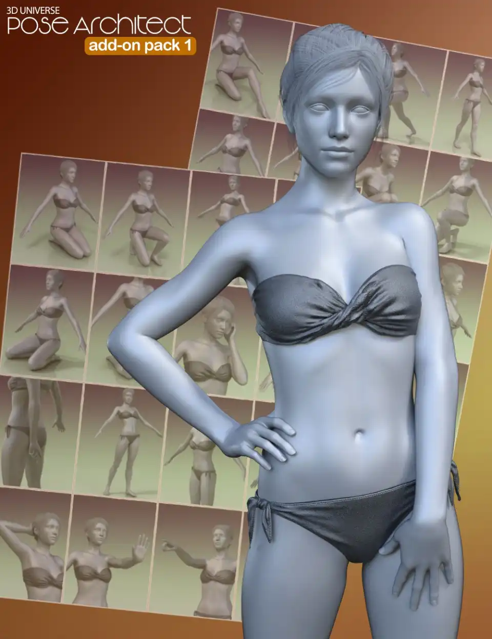 Pose Architect Add-on Pack 1 for Genesis 8 Female(s)_DAZ3D下载站