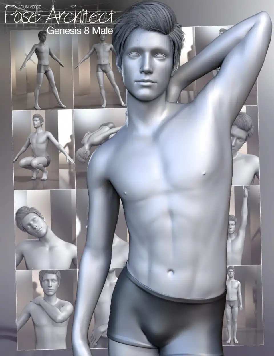Pose Architect for Genesis 8 Male(s)_DAZ3D下载站