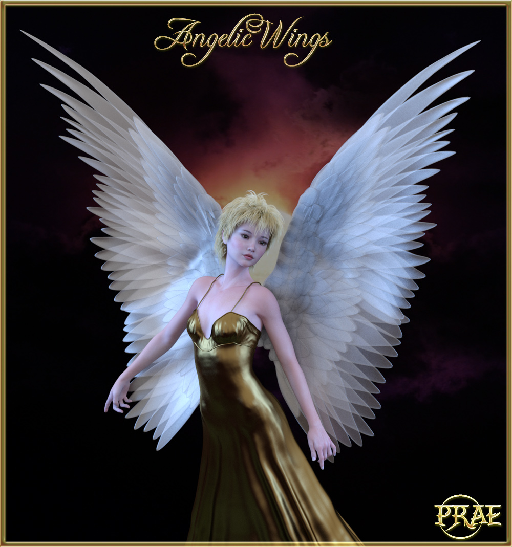 Wings of The Fallen_DAZ3D 下 载 站. Prae-Angelic Wings for G3_DAZ3D 下 载 站. 