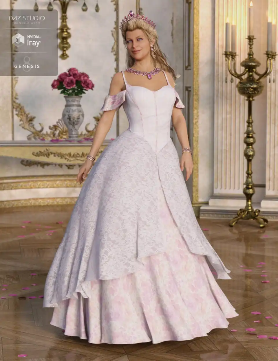 Princess Ensemble for Genesis 8 Female(s)_DAZ3D下载站