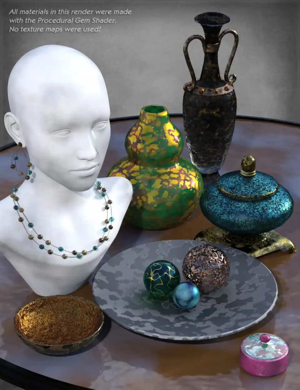 Procedural Gem Shader for Iray_DAZ3DDL