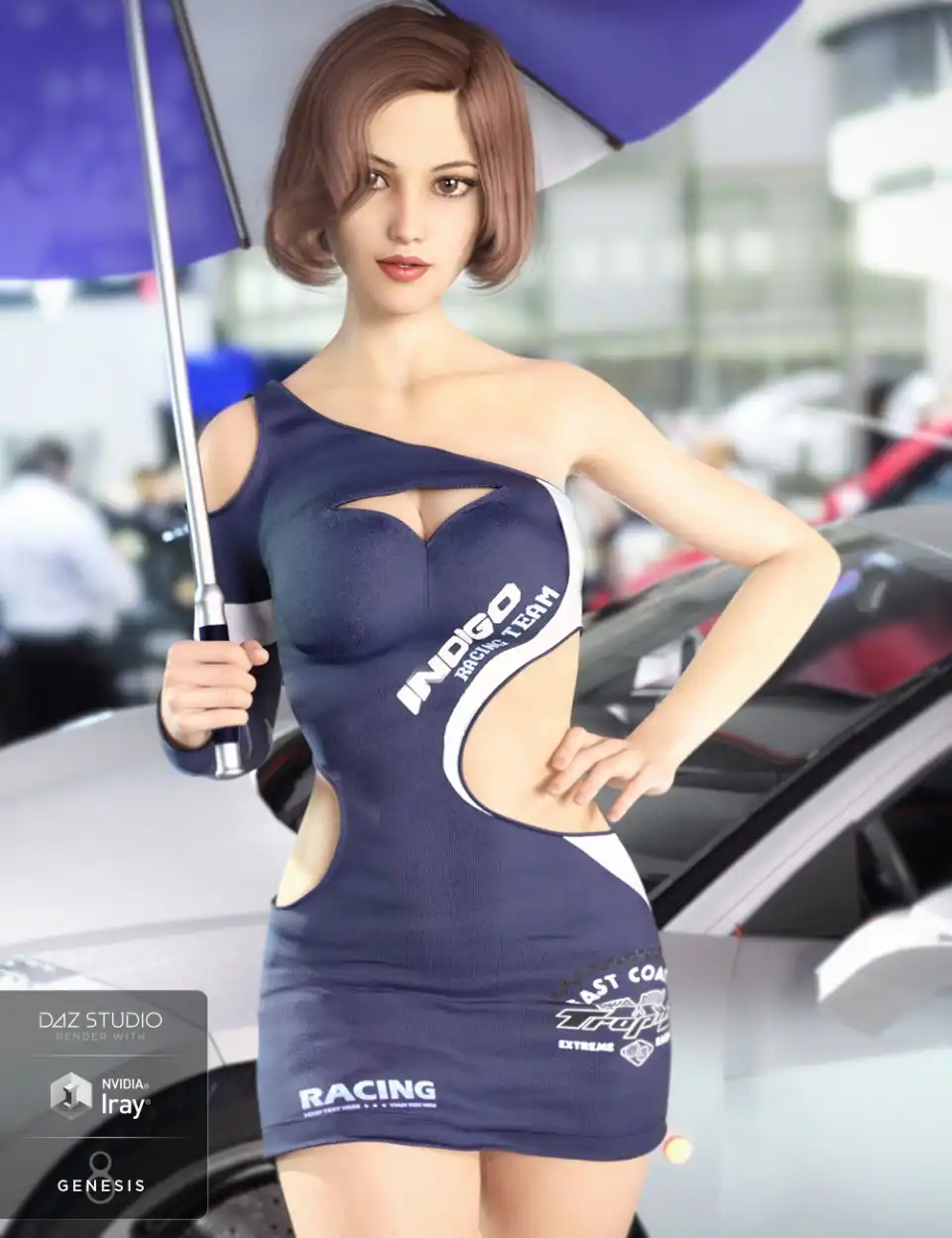 Racing Queen’s Outfit for Genesis 8 Female(s)_DAZ3DDL