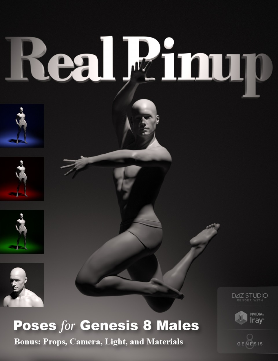 Real Pinup Poses and Lights for Genesis 8 Male(s)_DAZ3DDL