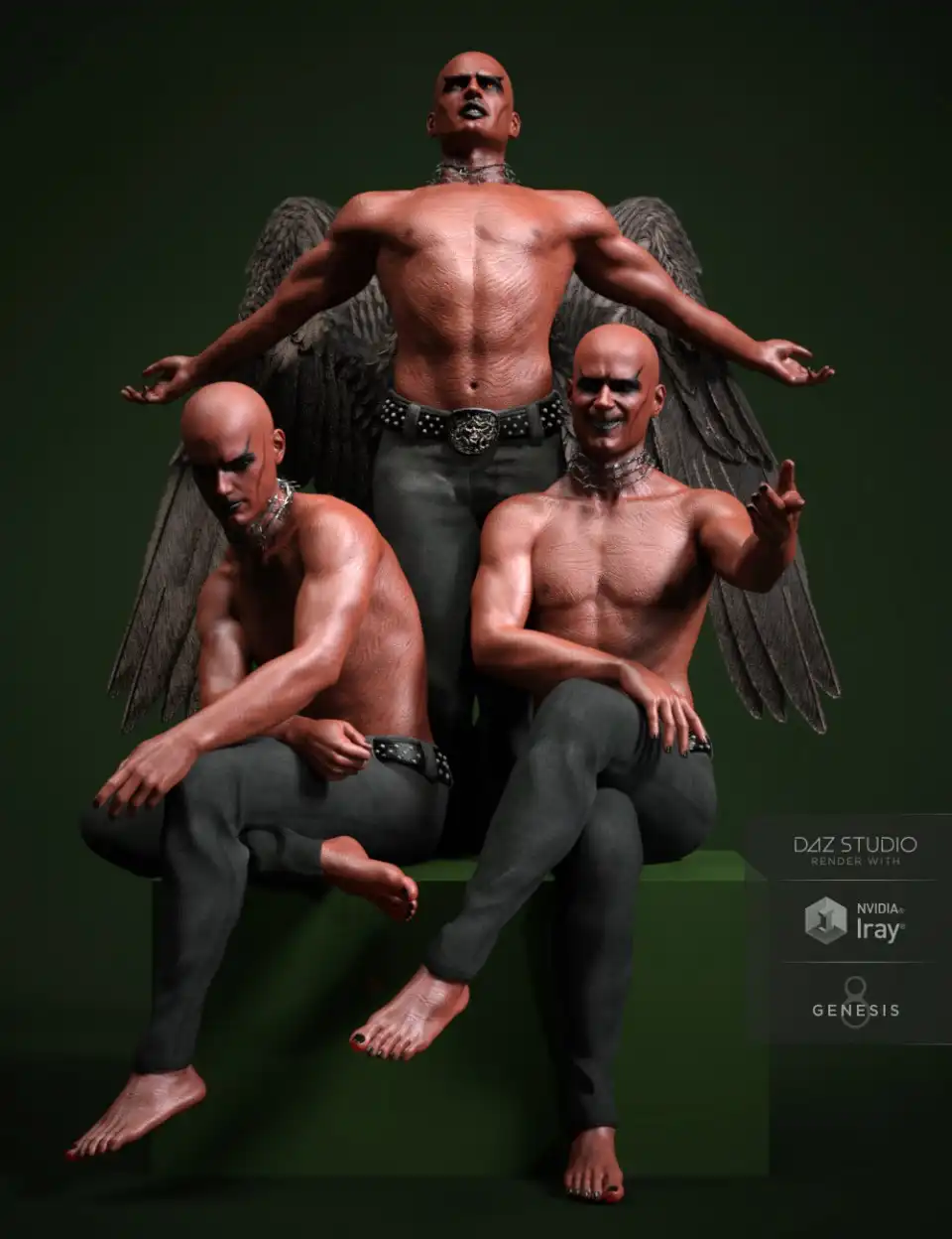 RealDevil Poses for Genesis 8 Male(s)_DAZ3D下载站