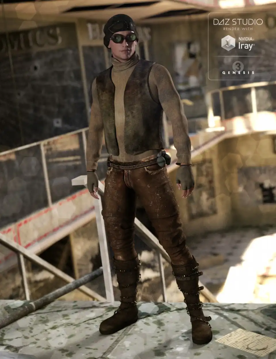 Rough Rider for Genesis 3 Male(s)_DAZ3D下载站