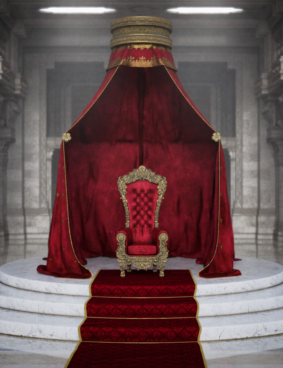 Royal Throne_DAZ3D下载站