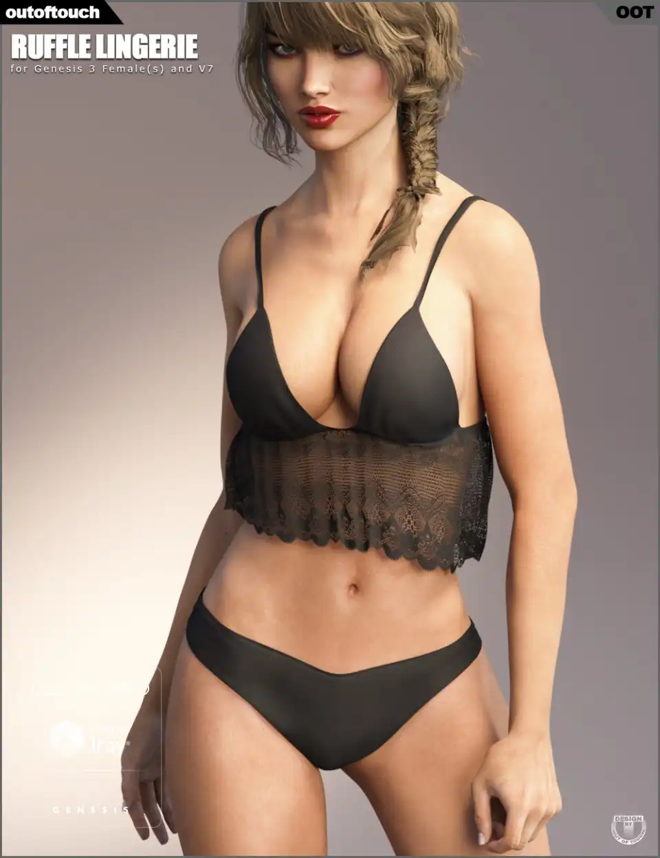 Ruffle Lingerie for Genesis 3 Female(s)_DAZ3DDL