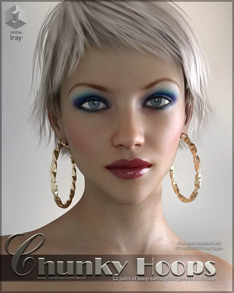 SV’s Chunky Hoop Earrings G3F_DAZ3DDL