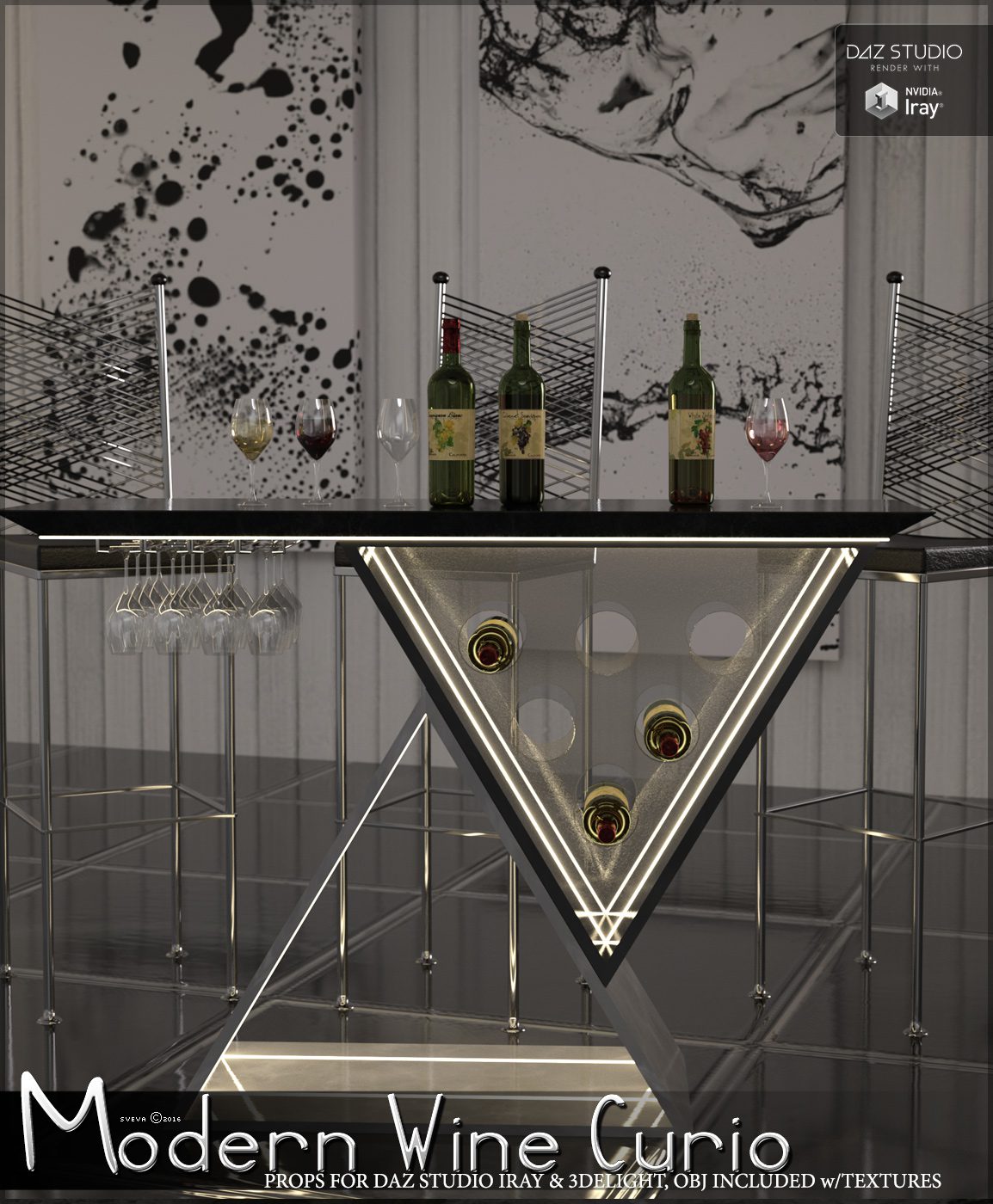 SV’s Modern Wine Curio_DAZ3D下载站