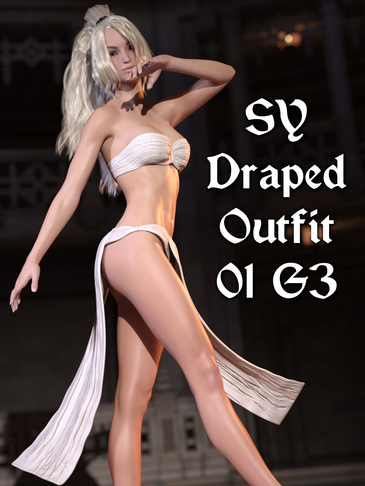 SY Draped Outfit 01 G3_DAZ3D下载站