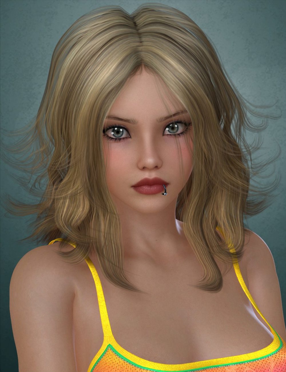 Selina Hair for Genesis 2 and 3 Female(s) and Victoria 4_DAZ3DDL
