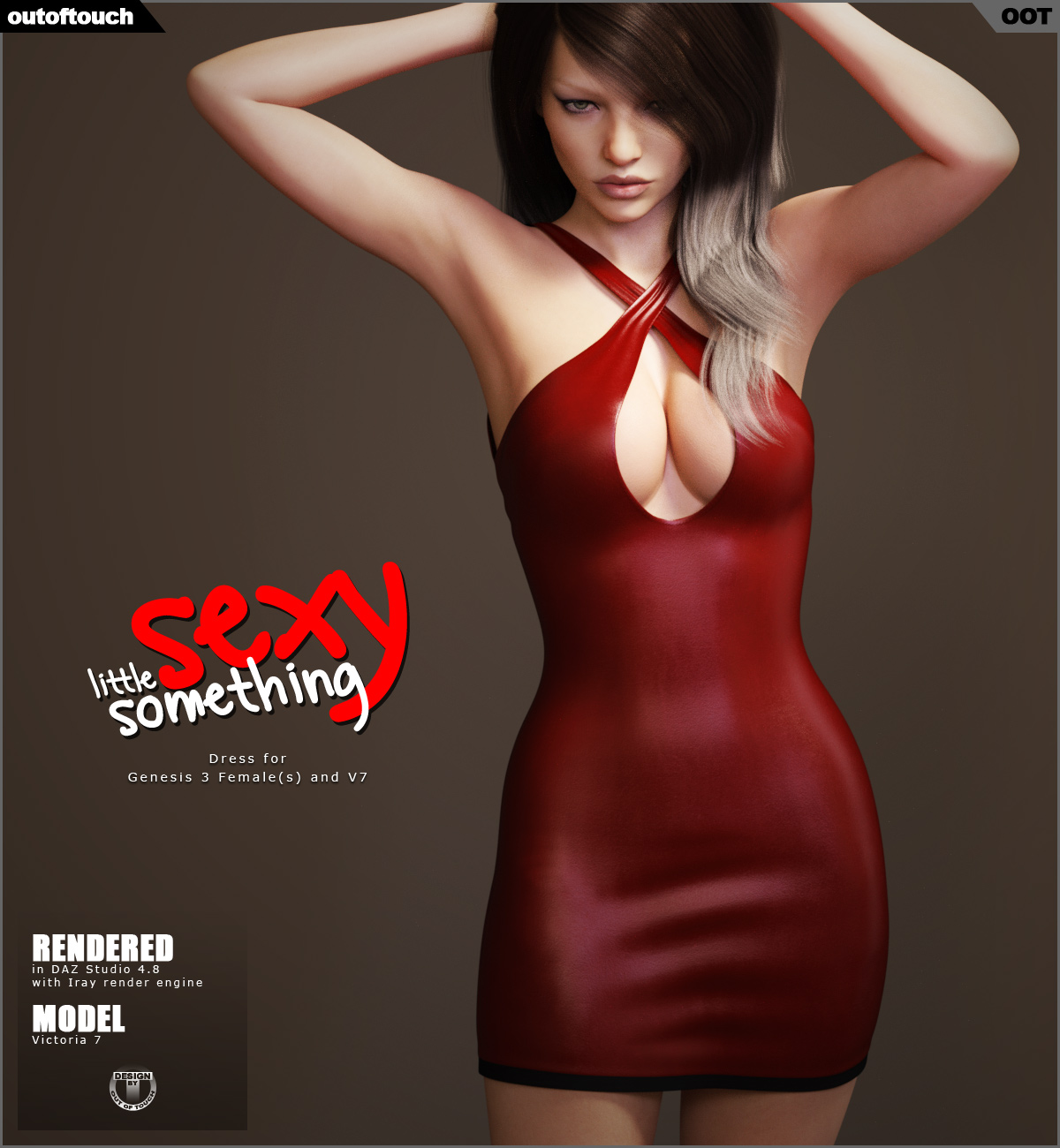 Sexy Little Something 1 Dress for Genesis 3 Female(s)_DAZ3D下载站