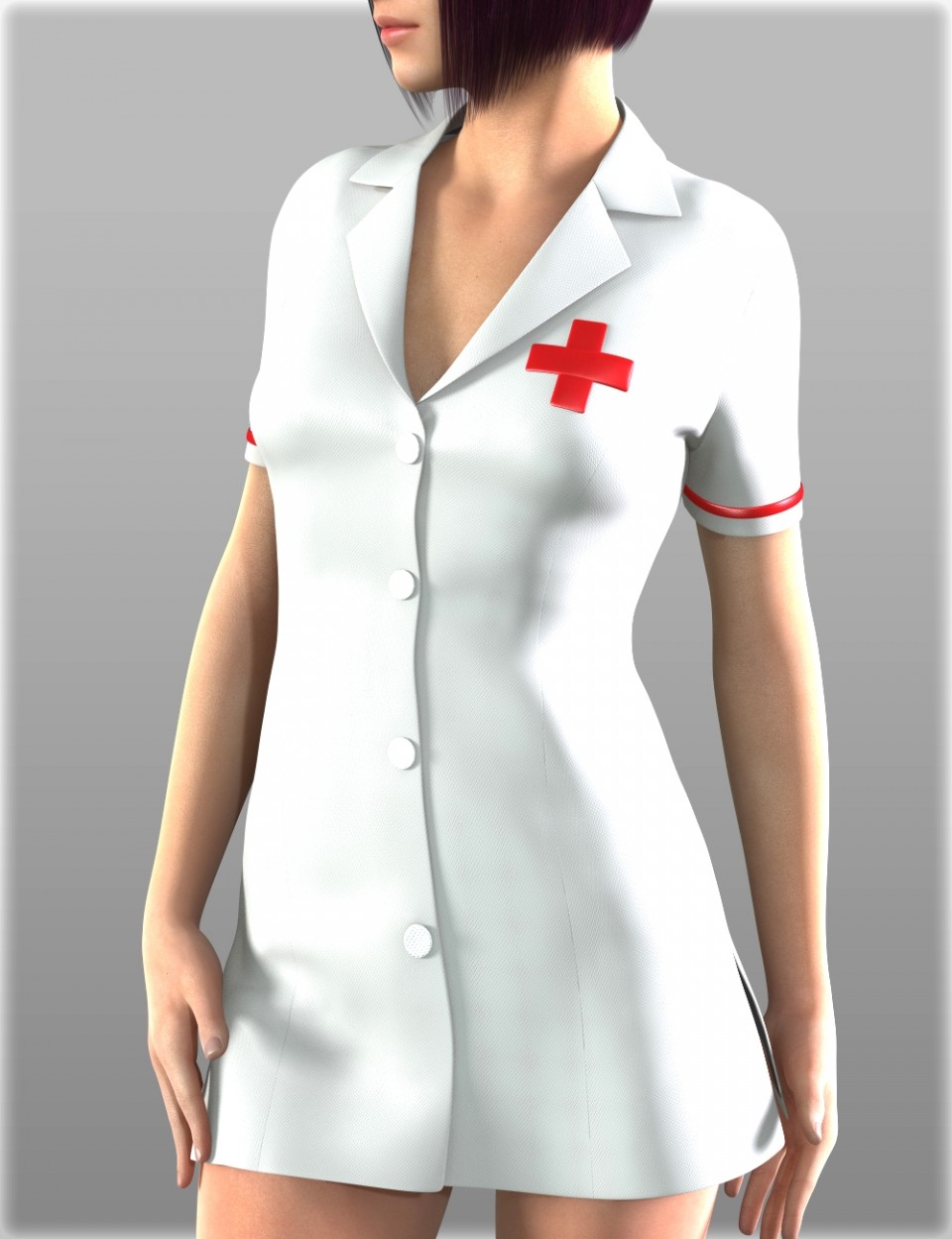 Sexy Nurse Uniform for Genesis 2 Female(s)_DAZ3D下载站