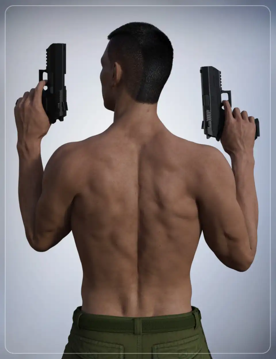 Simple Short Haircut for Genesis 3 Male(s)_DAZ3DDL