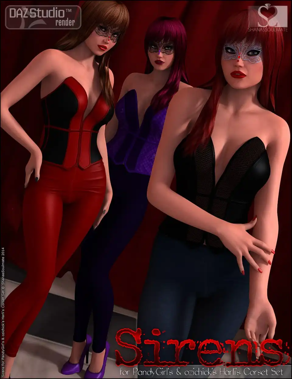Sirens for Harli’s Corset Set_DAZ3DDL