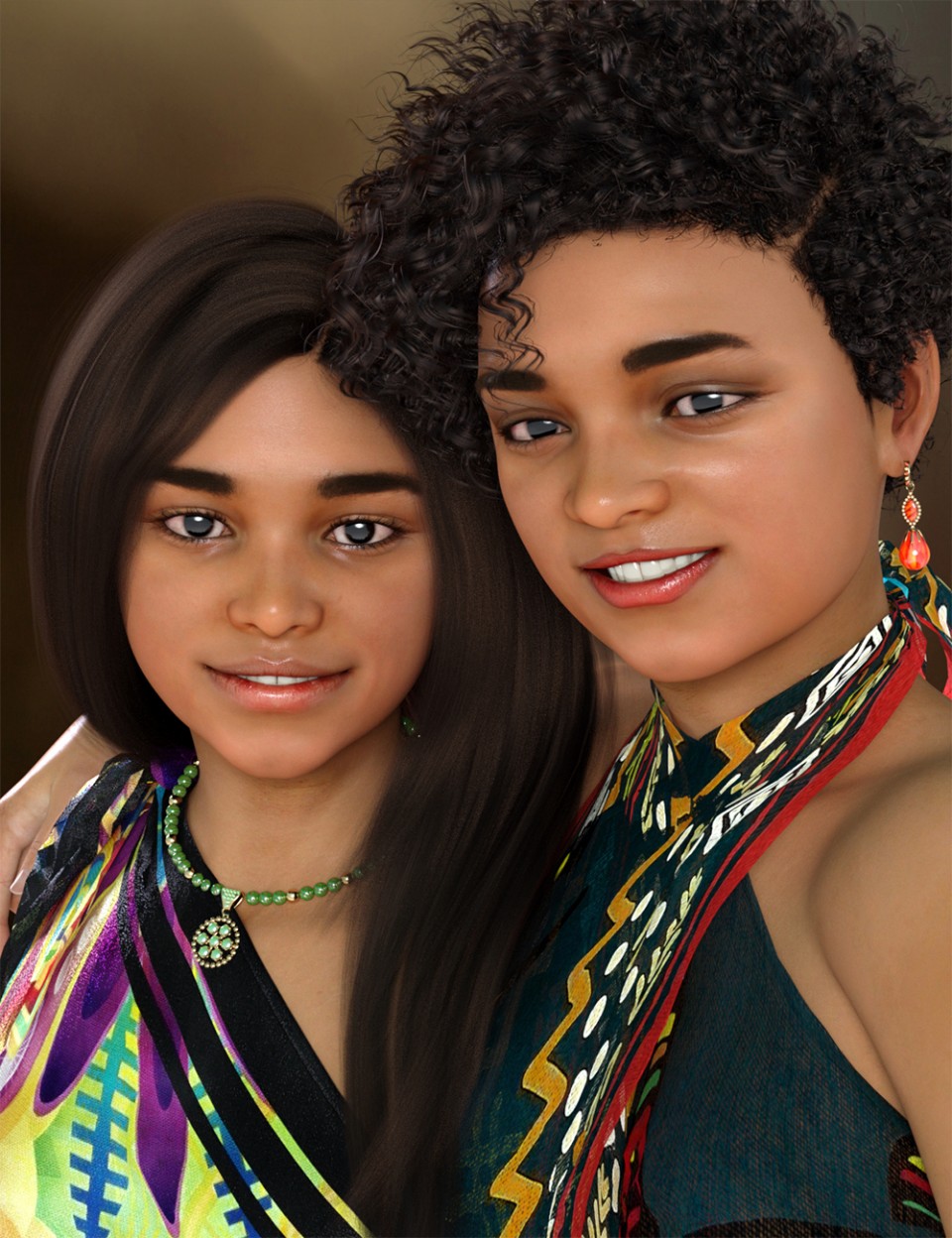 Sisters Tammie and Rachelle for Genesis 8 Female_DAZ3DDL