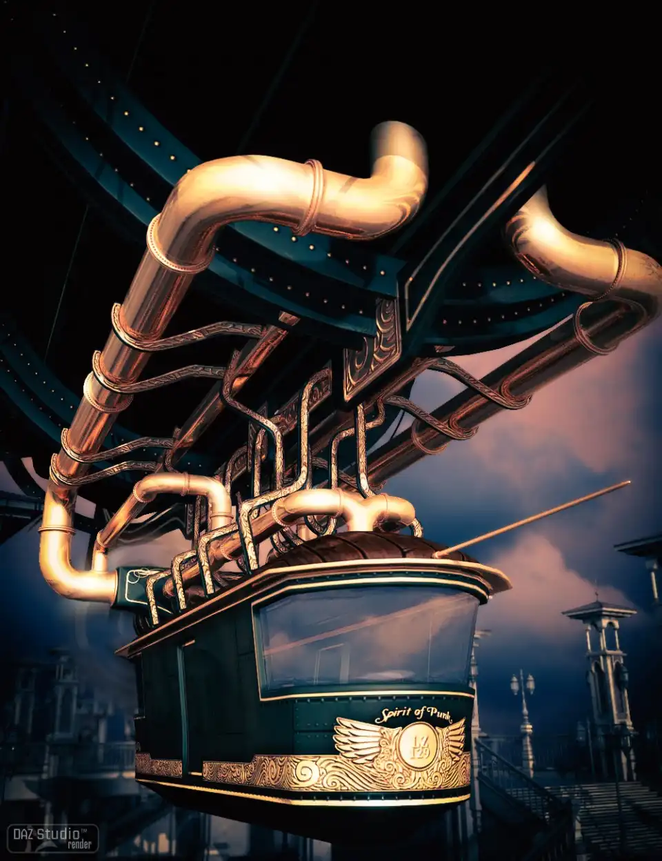 Spirit of Punk Airship_DAZ3DDL