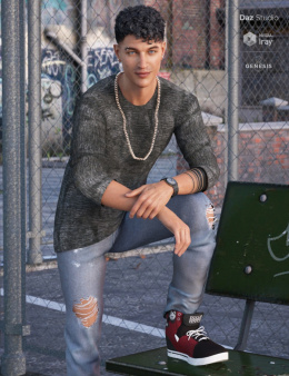 Street Style Outfit for Genesis 8 Male(s)_DAZ3D下载站