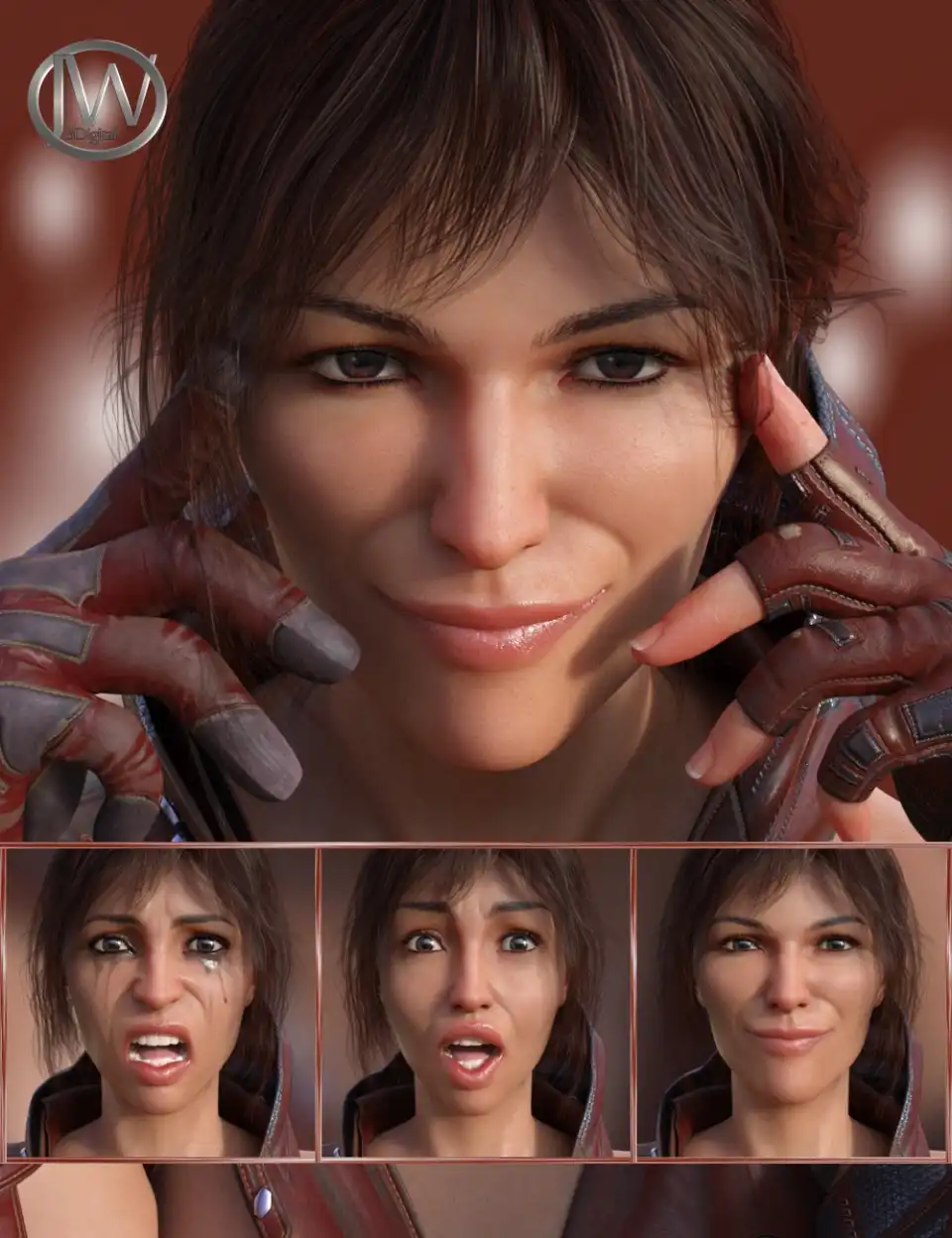 Strong Will – Expressions for Genesis 8 Female(s)_DAZ3D下载站