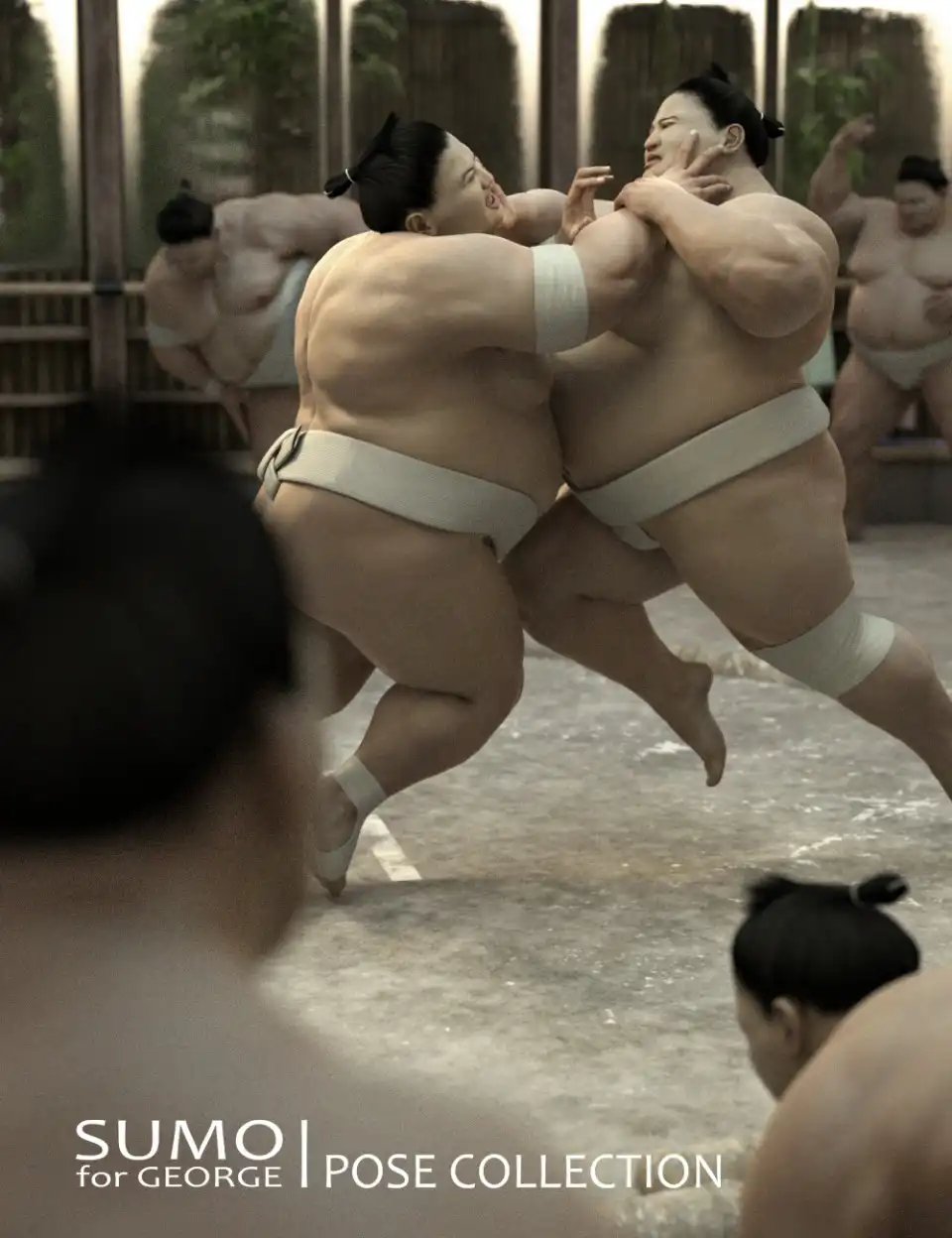 Sumo Poses for George_DAZ3D下载站