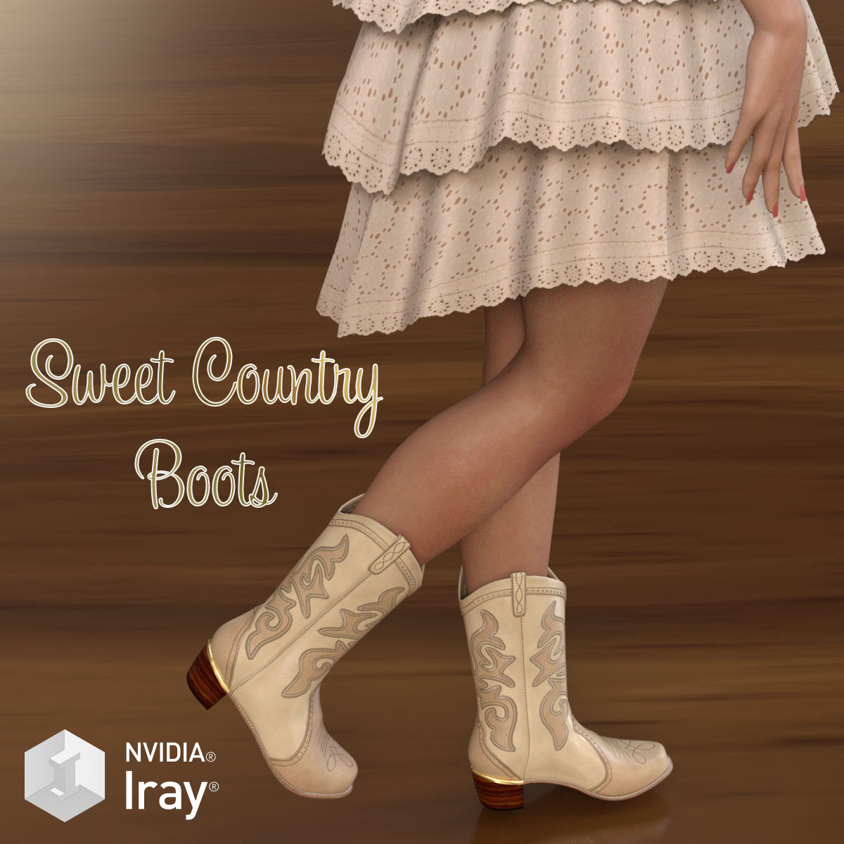 Sweet Country Boots G3F_DAZ3D下载站